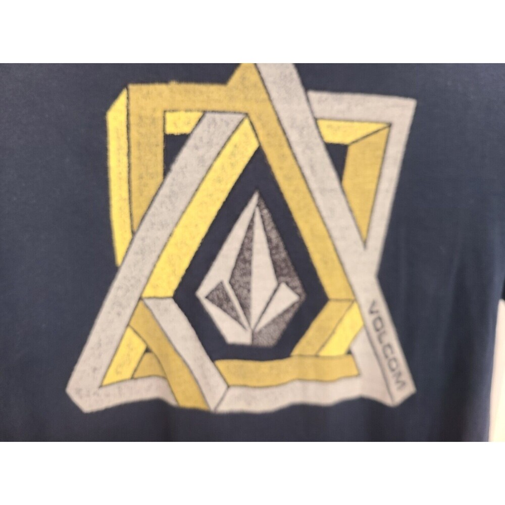 Men's Volcom T Shirt- Dark Blue - Small